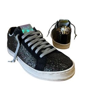 P448 John Multi Glitter Size EU 36 US 6-6.5 Low Top Casual Lux Shoes PRISTINE